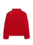 Cardigan per bambina Bobo Choses Kids rosso con intarsio floreale B226AC140 611 BOBO CHOSES KIDS 
