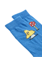 Calzini per neonato Bobo Choses Kids azzurri con stampa grafica funghetti B226AH022 421 BOBO CHOSES KIDS 