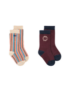 Set di due paia di calzini per neonati Bobo Choses Kids multicolore con fantasie diverse B226AH024 611 BOBO CHOSES KIDS 