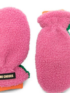 Muffole per bambina Bobo Choses Kids rosa con applicazione frontale con logo B226AI032 561 BOBO CHOSES KIDS 