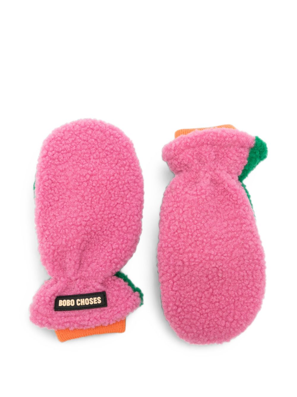 Muffole per bambina Bobo Choses Kids rosa con applicazione frontale con logo B226AI032 561 BOBO CHOSES KIDS 