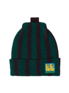 Cappello per bambini Bobo Choses Kids verde con design a righe B226AI042 360 BOBO CHOSES KIDS 