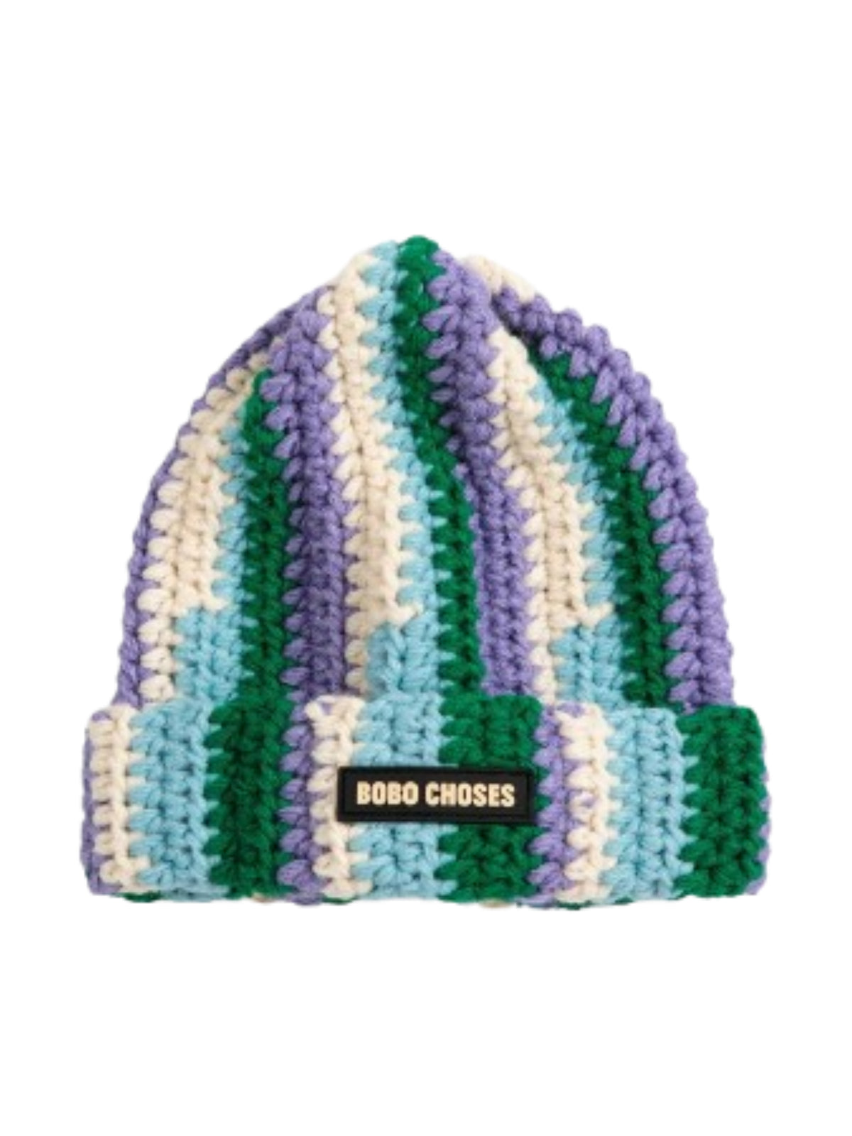 Berretto per bambina Bobo Choses Kids multicolore lavorato a maglia B226AI044 441 BOBO CHOSES KIDS 
