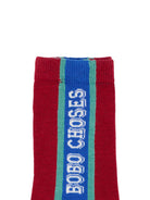 Calzini per bambino Bobo Choses Kids multicolor a righe con logo a intarsio B226AI078 641 BOBO CHOSES KIDS 