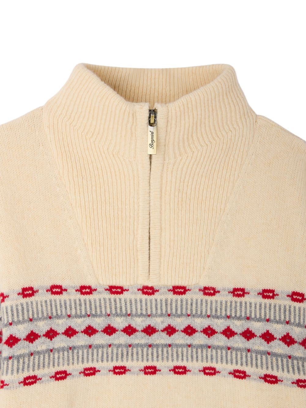 Maglione per bambino Bonpoint Kids beige con motivi intarsiati N06BJUK00001 960 BONPOINT KIDS 