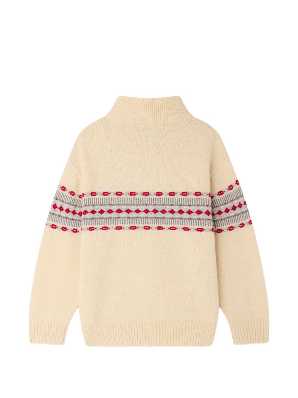 Maglione per bambino Bonpoint Kids beige con motivi intarsiati N06BJUK00001 960 BONPOINT KIDS 