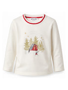 T-shirt per bambino Bonpoint Kids bianca con stampa grafica sul davanti N06BTSK00001 102 BONPOINT KIDS 