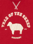 T-shirt per bambina Bonpoint Kids rossa a maniche lunghe con stampa grafica sul davanti N06BTSK00002 151 BONPOINT KIDS 