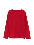 T-shirt per bambina Bonpoint Kids rossa a maniche lunghe con stampa grafica sul davanti N06BTSK00002 151 BONPOINT KIDS 