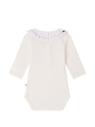 Tutina per neonata Bonpoint Kids bianca con decorazioni natalizie ricamate N06NUNK00001 002 BONPOINT KIDS 
