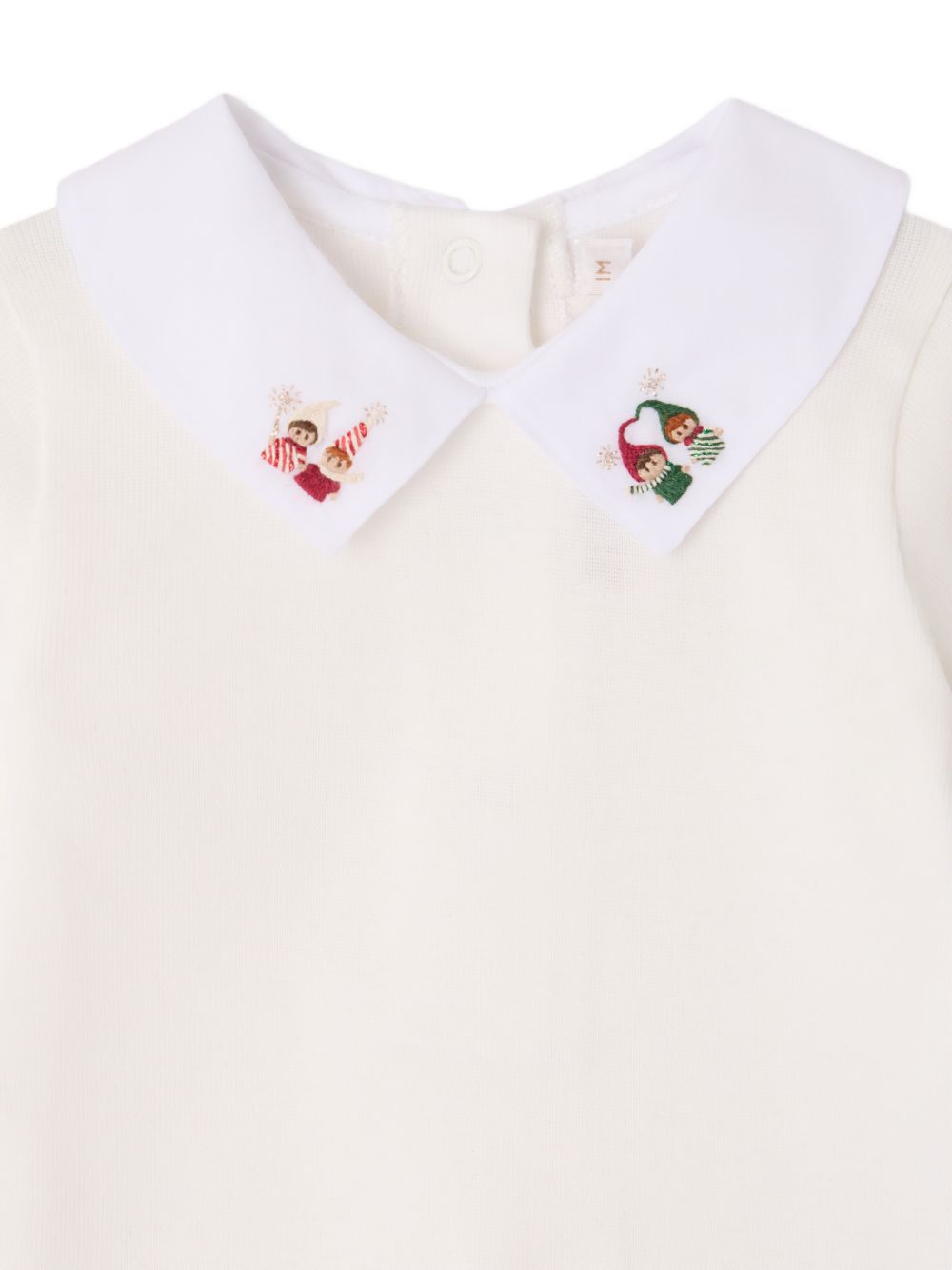 Tutina per neonati Bonpoint Kids bianca con colletto classico N06OUNK00002 002 BONPOINT KIDS 