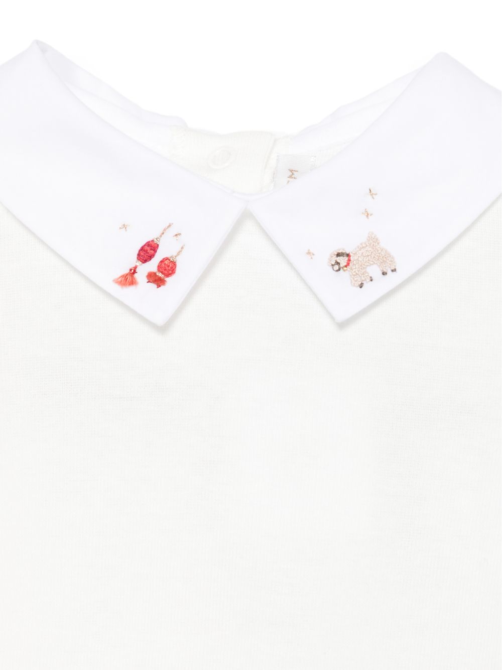 Body per neonata Bonpoint Kids bianco con colletto Peter Pan N06PUNK00001 002 BONPOINT KIDS 
