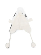 Cappello per neonato Bonpoint Kids bianco con ricamo a forma di viso animale N06ZACK00005 002 BONPOINT KIDS 
