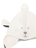 Cappello per neonato Bonpoint Kids bianco con ricamo a forma di viso animale N06ZACK00005 002 BONPOINT KIDS 