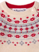 Maglione per neonati Bonpoint Kids bianco con motivo Fair Isle N06ZJUK00001 963C BONPOINT KIDS 
