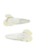 Fermagli per capelli per bambina Bonpoint bianchi con dettaglio ciliegia P06GHAW00002 004 BONPOINT KIDS 