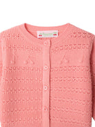 Cardigan Mahana per neonata Bonpoint rosa con dettaglio traforati P06XCAK00001 028A BONPOINT KIDS 