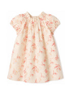 Abito per neonata Bonpoint beige con stampa ciliegie P06XDRW00001 603 BONPOINT KIDS 