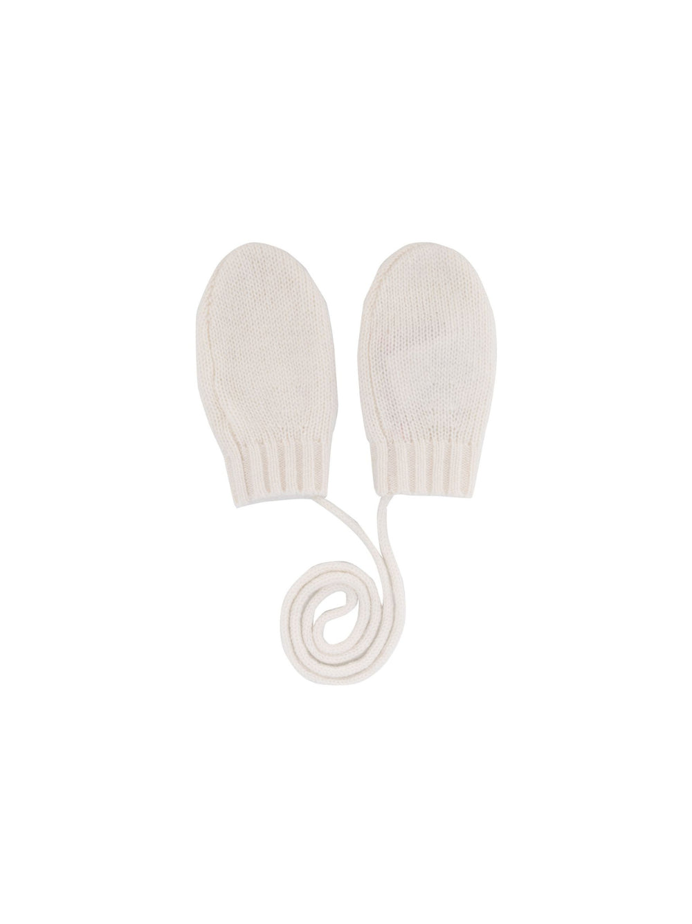 Guanti per neonati Bonpoint Kids bianchi con bordo a coste PEBDA2660MO 002 BONPOINT KIDS 