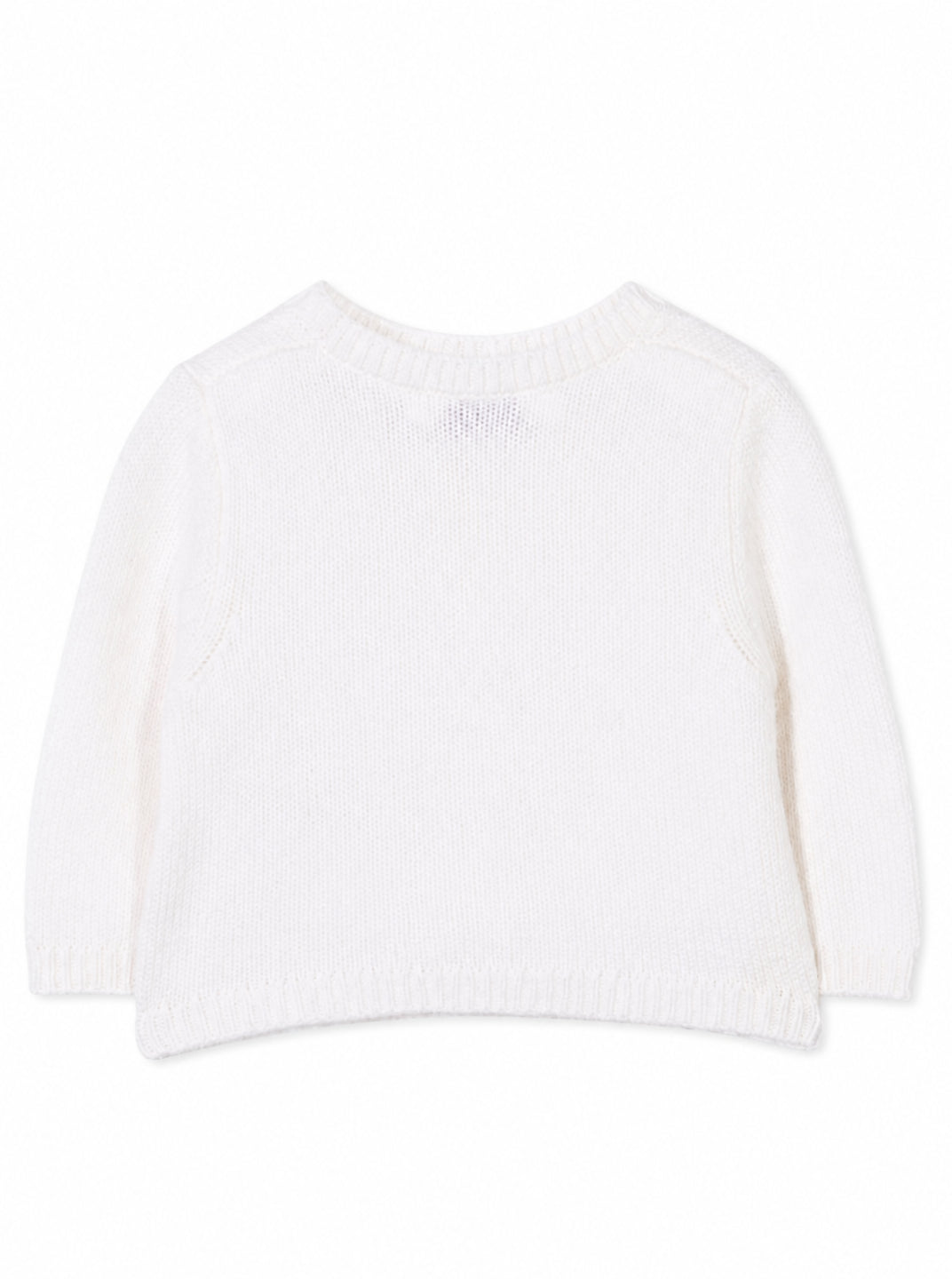 Cardigan per neonata Bonpoint Kids bianco con scollo a V PEBDA2734CA 002 BONPOINT KIDS 