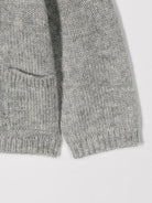 Cardigan per neonato Bonpoint grigio con scollo a V PEBDA2734CA 092 BONPOINT KIDS 