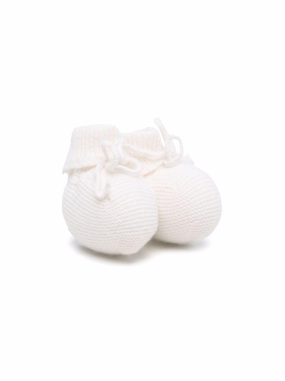 Slippers per neonata Bonpoint Kids bianco con design lavorato a maglia PEBDA2837CH 002 BONPOINT KIDS 