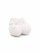 Slippers per neonata Bonpoint Kids bianco con design lavorato a maglia PEBDA2837CH 002 BONPOINT KIDS 