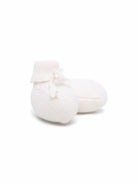 Slippers per neonata Bonpoint Kids bianco con design lavorato a maglia PEBDA2837CH 002 BONPOINT KIDS 