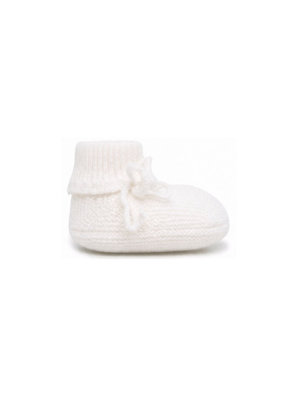Slippers per neonata Bonpoint Kids bianco con design lavorato a maglia PEBDA2837CH 002 BONPOINT KIDS 