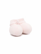 Slippers per neonata Bonpoint Kids rosa con design lavorato a maglia PEBDA2837CH 021 BONPOINT KIDS 