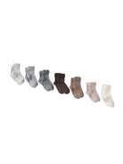 Set di sette paia di calzini per neonati Bonpoint Kids multicolore con orli a coste PEBFVSEMAIN 116 BONPOINT KIDS 
