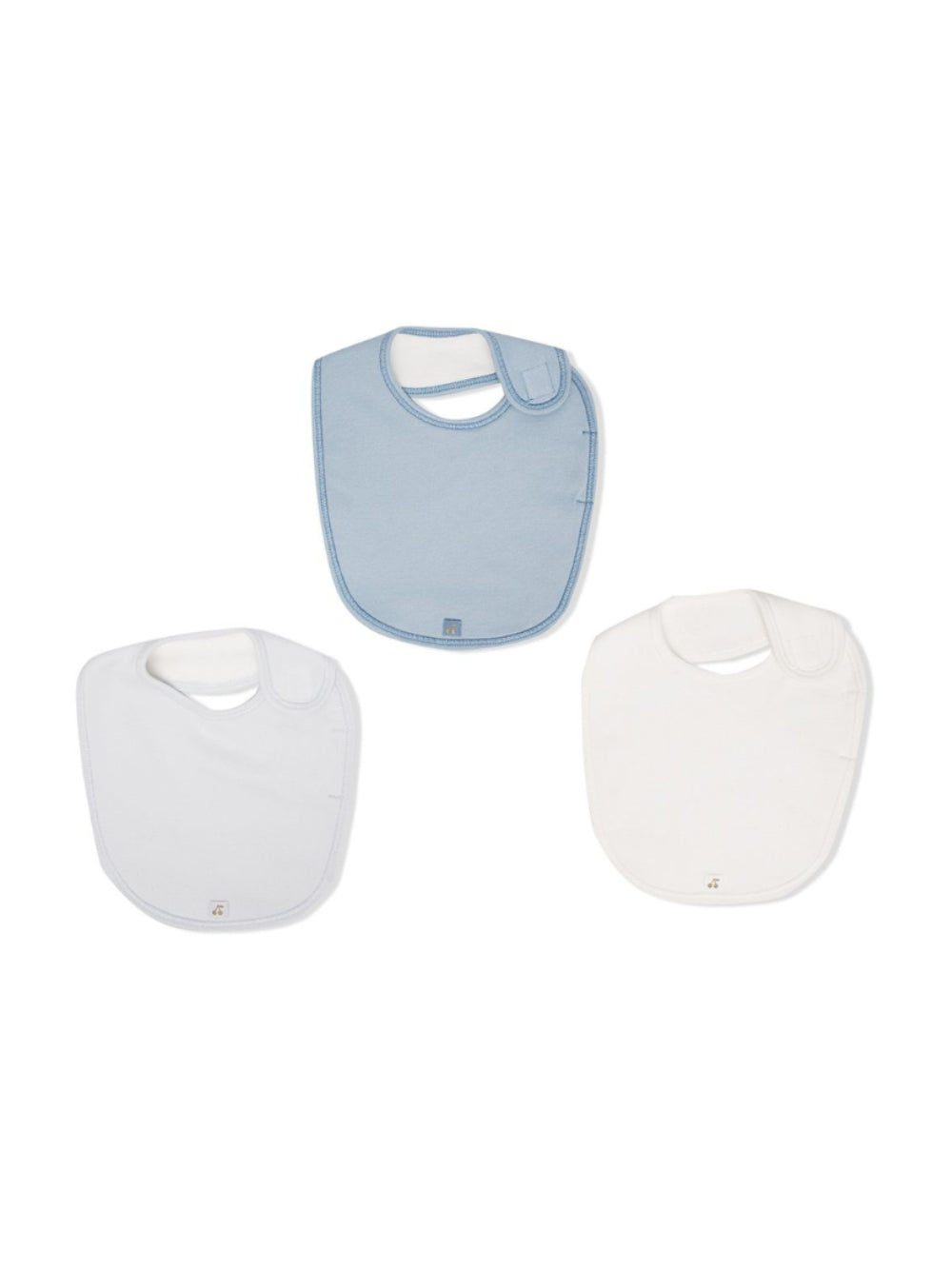 Set di tre bavaglini per neonato Bonpoint Kids multicolore con targhetta logo PEBIOBAV3B 110 BONPOINT KIDS 