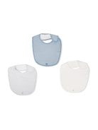 Set di tre bavaglini per neonato Bonpoint Kids multicolore con targhetta logo PEBIOBAV3B 110 BONPOINT KIDS 