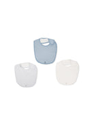 Set di tre bavaglini per neonato Bonpoint Kids multicolore con targhetta logo PEBIOBAV3B 110 BONPOINT KIDS 