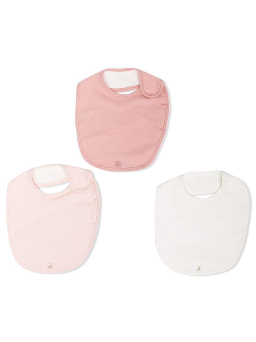 Set di tre bavaglini per neonata Bonpoint Kids multicolore con targhetta logo PEBIOBAV3B 121 BONPOINT KIDS 