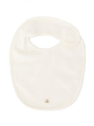 Bavaglino per neonati Bonpoint Kids bianco con targhetta logo PEBIOBAVOIR 002 BONPOINT KIDS 