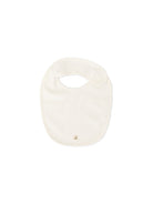 Bavaglino per neonati Bonpoint Kids bianco con targhetta logo PEBIOBAVOIR 002 BONPOINT KIDS 