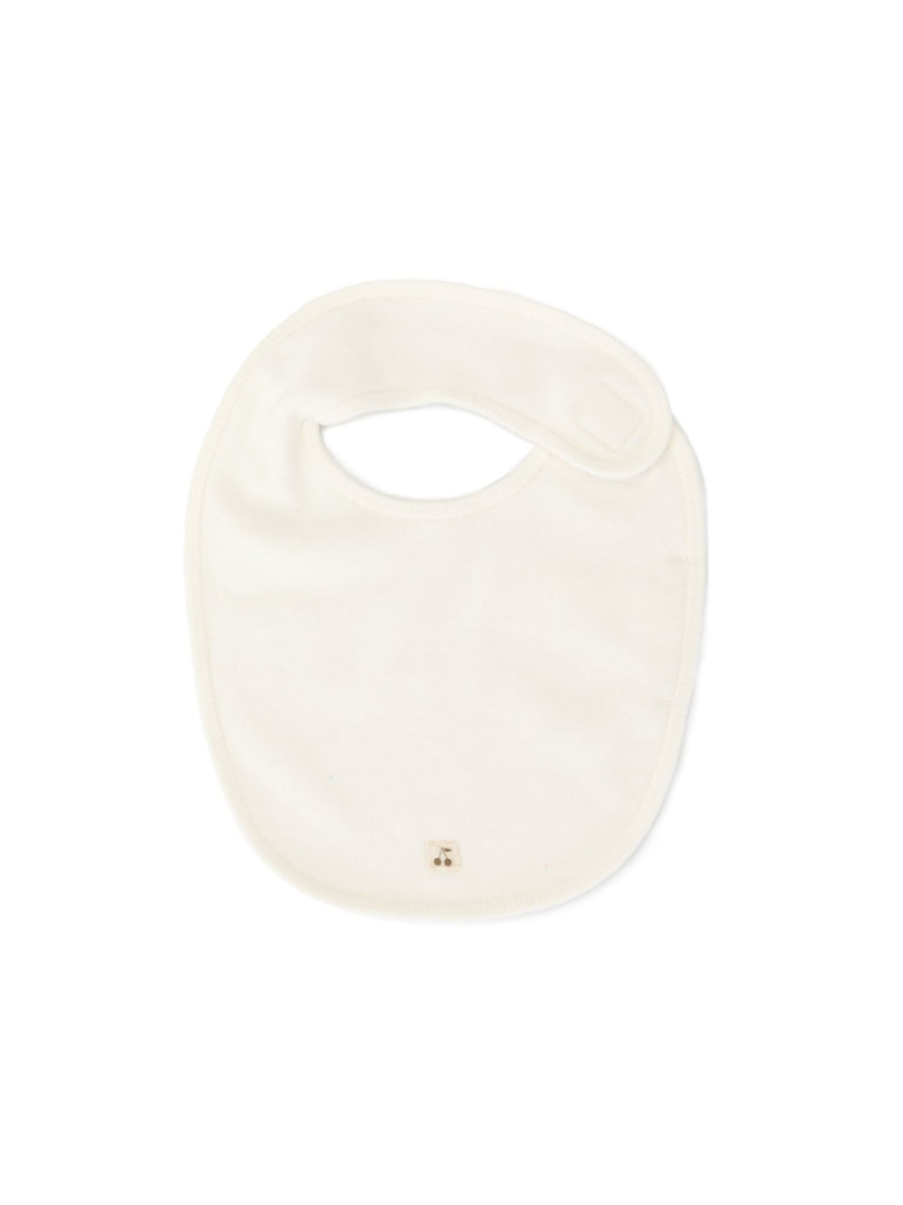 Bavaglino per neonati Bonpoint Kids bianco con targhetta logo PEBIOBAVOIR 002 BONPOINT KIDS 