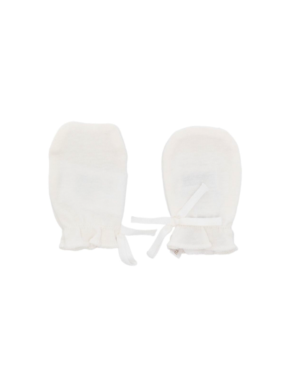 Muffole per neonati Bonpoint Kids bianche con dettaglio fiocco PEBIOMOUFLES 002 BONPOINT KIDS 