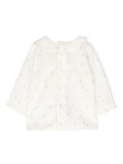 Blusa per neonata Bonpoint beige con stampa ciliegie all-over PEGANITI4 632 BONPOINT KIDS 