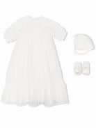 Abito battesimale per neonata Bonpoint bianco con cuffia e scarpine PEPARFUM 002 BONPOINT KIDS 