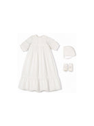 Abito battesimale per neonata Bonpoint bianco con cuffia e scarpine PEPARFUM 002 BONPOINT KIDS 