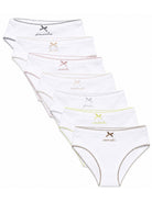 Set di sette slip per bambina Bonpoint Kids bianco con giorni della settimana ricamati PERGUNK00005 000 BONPOINT KIDS 