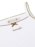 Set di sei canotte per bambina Bonpoint Kids bianco con dettaglio fiocco applicato PERGUNK00006 000 BONPOINT KIDS 