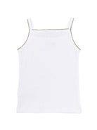 Set di sei canotte per bambina Bonpoint Kids bianco con dettaglio fiocco applicato PERGUNK00006 000 BONPOINT KIDS 
