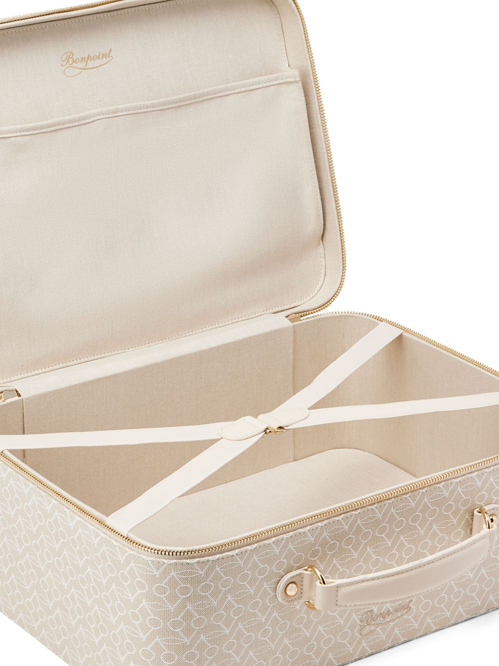 Borsa fasciatoio per neonati Bonpoint Kids beige chiaro con dettagli color oro PERPBAW00002 060 BONPOINT KIDS 