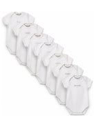 Set di sette tutine per neonati Bonpoint Kids bianche con cuciture a contrasto PERPUNK00001 000 BONPOINT KIDS 