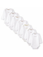 Set di sette tutine per neonati Bonpoint Kids bianco con giorni della settimana ricamati sul davanti PERPUNK00003 000 BONPOINT KIDS 