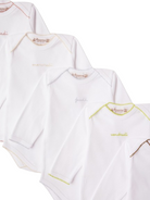Set di sette tutine per neonati Bonpoint Kids bianco con giorni della settimana ricamati sul davanti PERPUNK00003 000 BONPOINT KIDS 