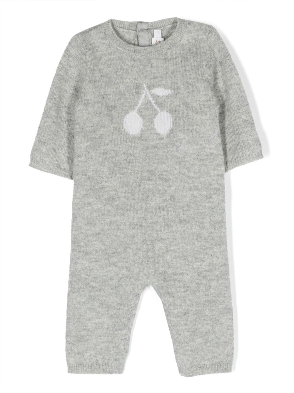Tutina per neonati Bonpoint Kids grigia con logo ricamato sul davanti PERXSEK00001 192 BONPOINT KIDS 